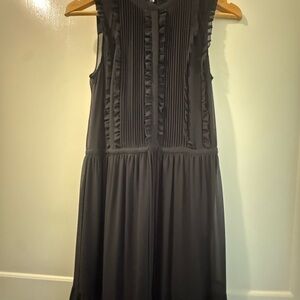 Rebecca Minkoff Black Ruffle Midi Dress